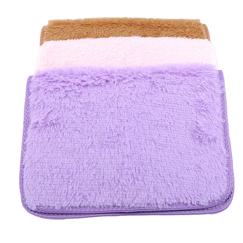 Водопоглощающий коврик из золотого бархата набор мохнатых ковриков для ванной