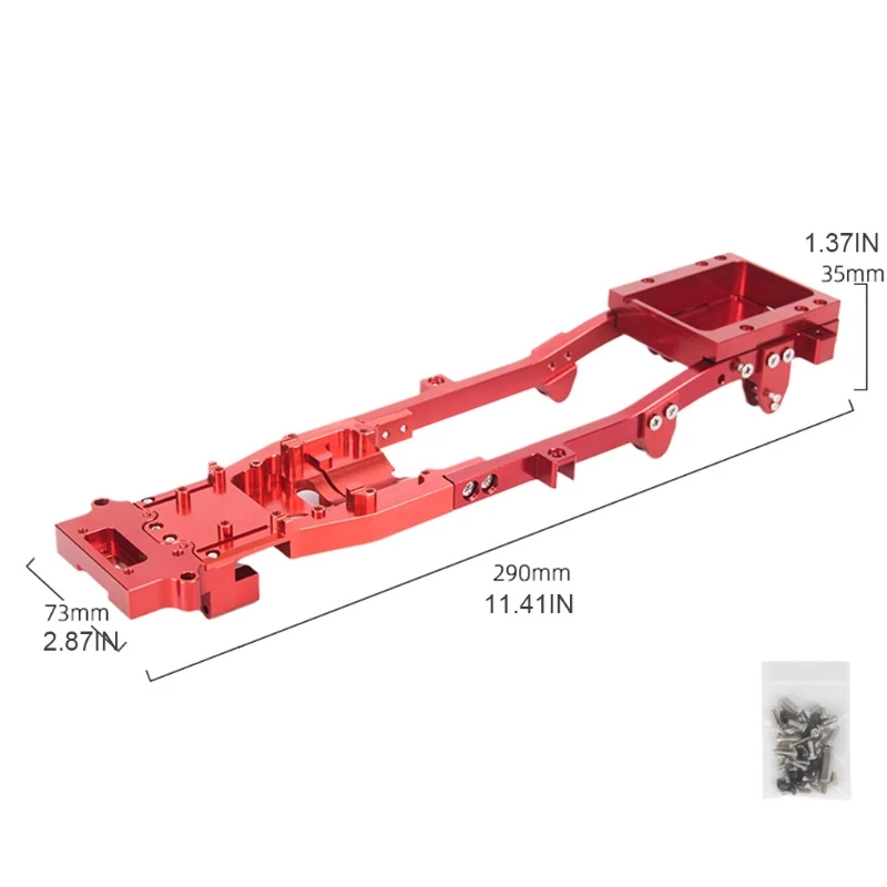 

RBR/C 1/10 Scale Toy Car Replacement RC All-Metal Drift Chassis Spare Part Truck Part Electric RC Crawler Accessories