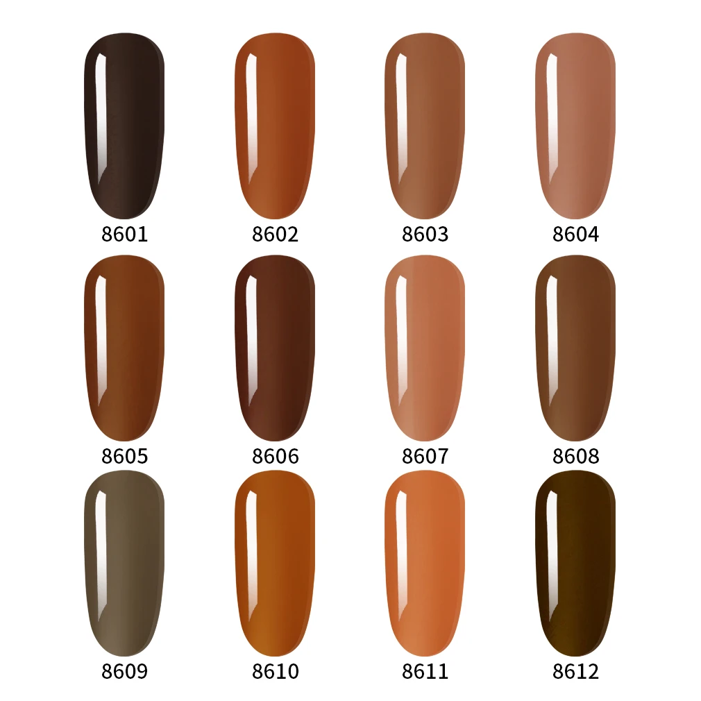 

Elite99 10ml Coffee Brown Gel Polish Pure Series Hybrid Varnish Permanent Enamel Soak Off UV LED Gel Lacquer Nail Art Manicure