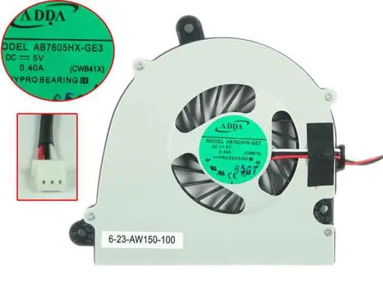 

Охлаждающий вентилятор для сервера ноутбука ADDA AB7605HX-GE3 CWB41X DC 5V 0.40A