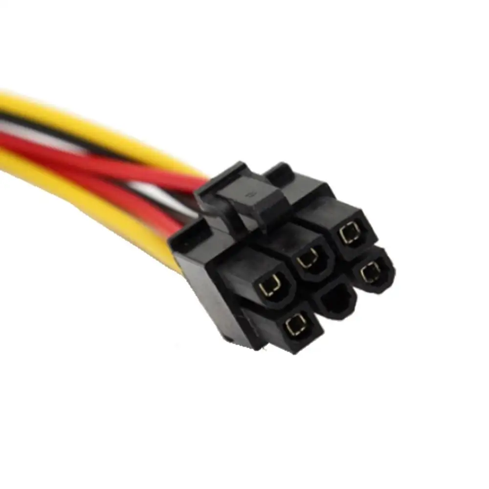 2 IDE Dual 4pin Molex Male к 6 Pin Female PCI E Y адаптер питания для видеокарт|Компьютерные кабели и