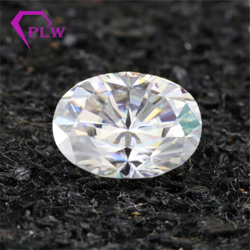 Wholesales Price Ice Crushed Oval 1 Carat 5*7 mm D Color Moissanite Test Positive Gemstone For Bracelet Ring Chain Earring | Украшения и