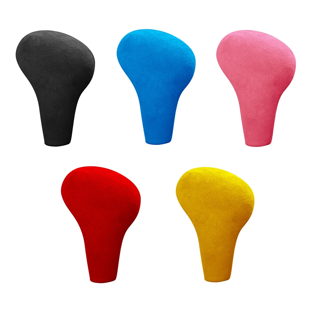 

Handbrake Gear Head Shift Knob Suede Cover Skin Case Shift Collars Knob Cover Decor for Audi A4 09-12 A5 08-10