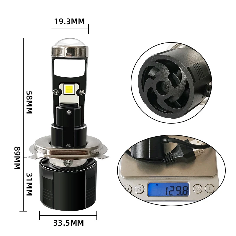 

Mini Projector Lens for Automobile Motorcycle High Low Beam LED Conversion Kit Lamp Cut Line Headlight 12V/24V