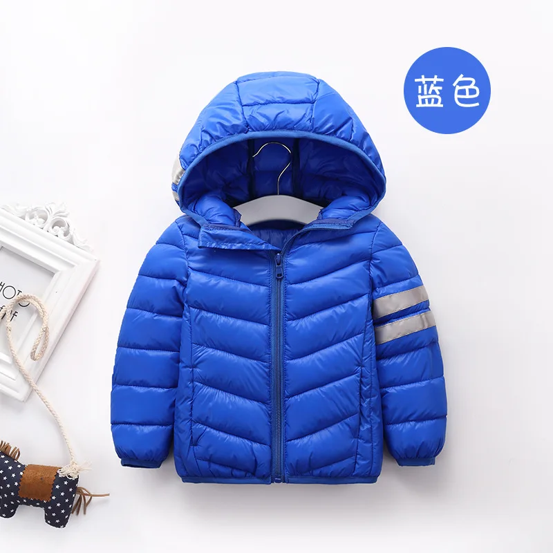 Baby Thin Section Down Coat Hooded Long Sleeve Small Boy Child Female Jacket Winter | Детская одежда и обувь