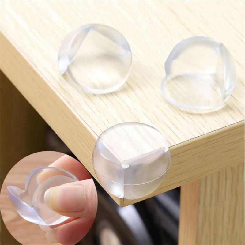 Protector de silicona de seguridad para beb&eacute;s, 4 Uds., anticolisi&oacute;n, borde de esquina de la Mesa, cubierta de protecci&oacute;n, protectores de esquinas para ni&ntilde;os-1