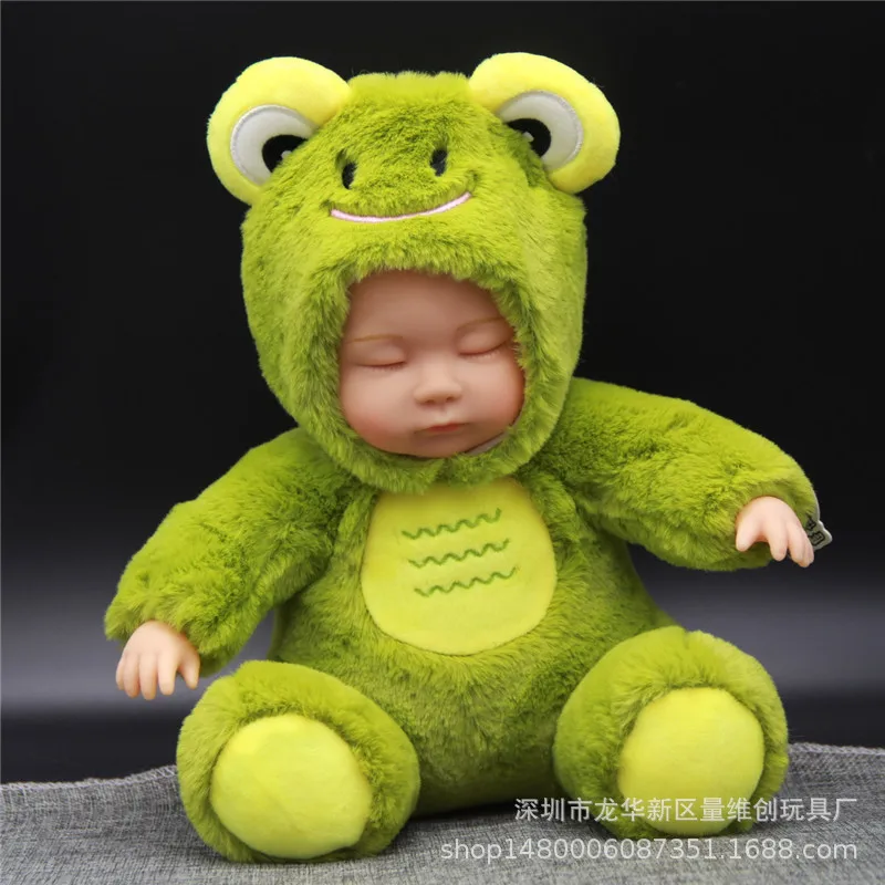Новинка 25 см Спящая Детская кукла kawaii bebe слон животное плюшевая игрушка Розовая Свинья высококачественное моделирование девочка кукла