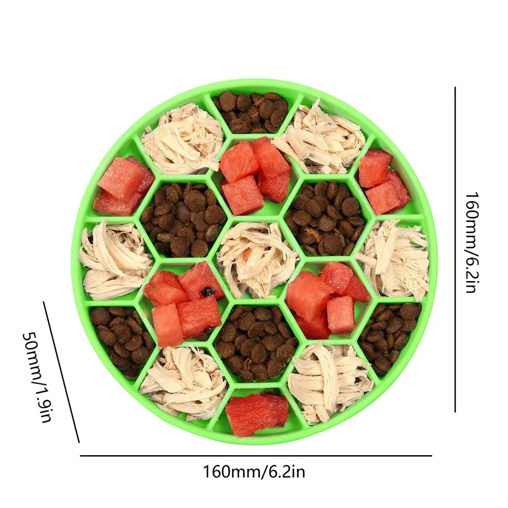

Silicone Slow Feeder Bowl For Dogs Cats With Bottom Suction Cup Fun Interactive Puzzle Pet Feeder Bowl Water Bowls Dishes Tray
