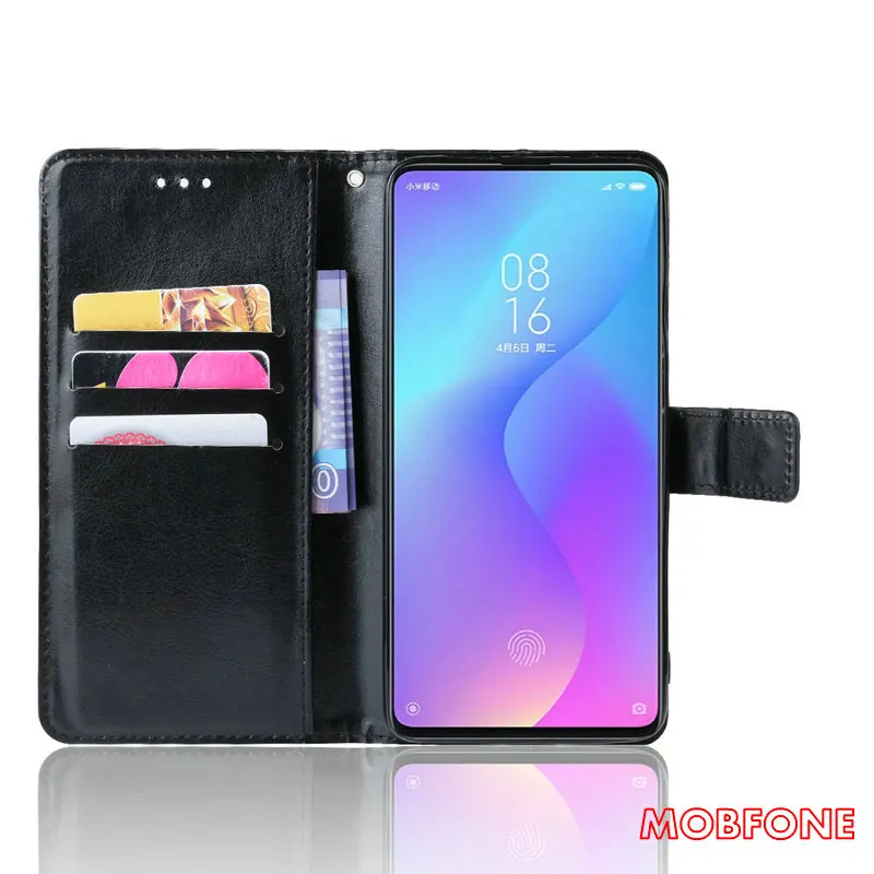 Винтажный кожаный чехол для Xiaomi Redmi Note 8 8T 7 7S Pro 5 с подставкой и откидной крышкой на