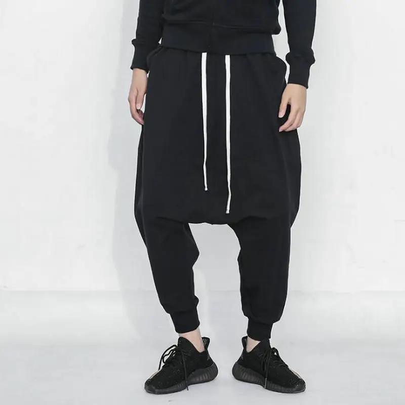 

2021 Darkly Style Streetwear Baggy Pants Men Hip Hop Jogger Pants Male Sweatpants Cotton Drawstring Casual Harem Trousers Men