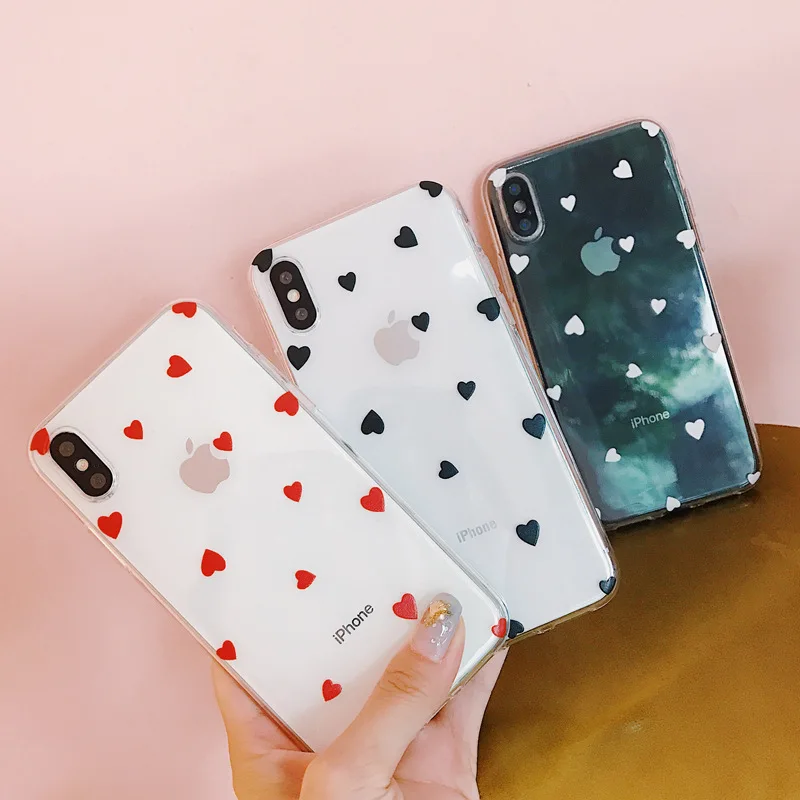 Небольшой сердце любовь Apple IPhone XS/Макс мобильный чехол для телефона IPhone7plus/8/6 S