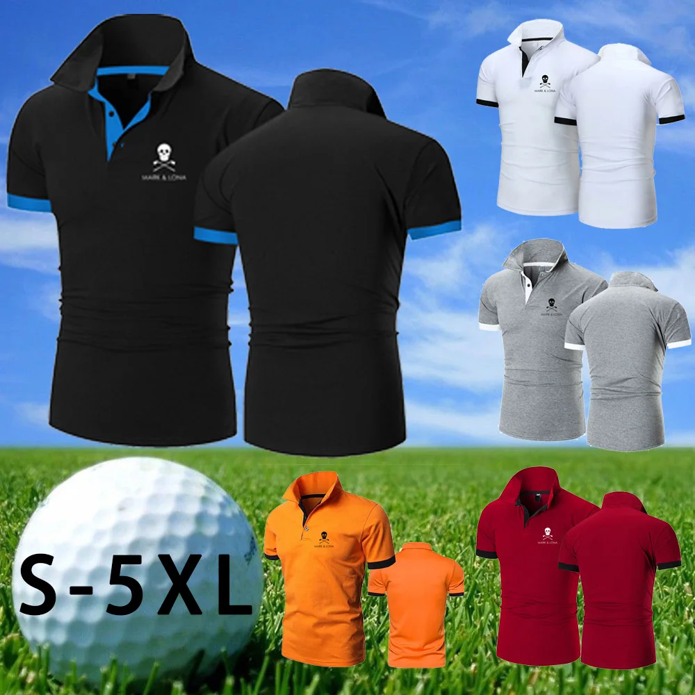 

Новинка 2021, летние мужские дизайнерские рубашки с ярким принтом, однотонная женская Повседневная Уличная одежда для гольфа, мужская делова...