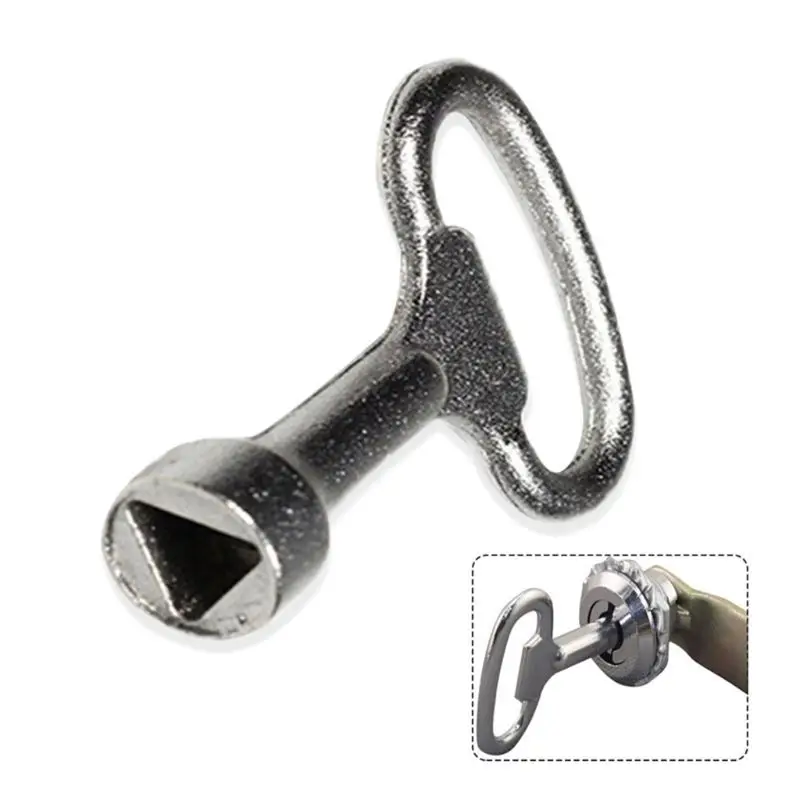 MS705 Electrical Cupboard Box Elevator Cabinet Key Universal Triangle Wrench Train Switch Panel Lock | Инструменты
