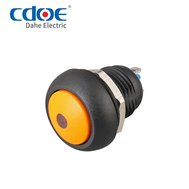 12 миллиметровый самоблокирующийся переключатель с подсветкой цветной