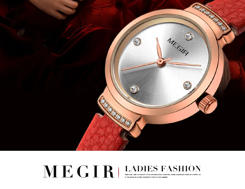MEGIR модные женские часы Reloj Mujer маленькие кварцевые женские часы Womem браслет часы Damen Uhren Montres Femme дропшиппинг