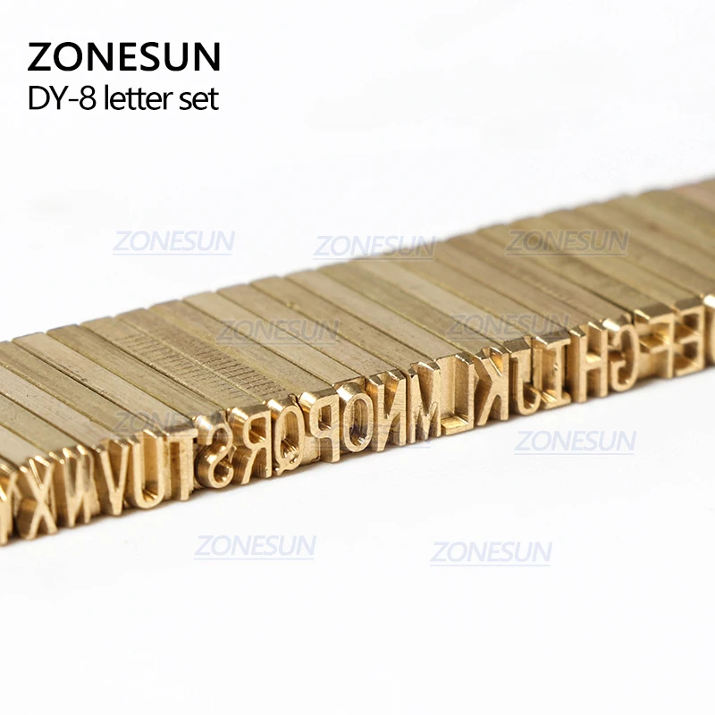 Набор цифр ZONESUN DY 8 LT 50D набор букв для кодовой печати|fonte|font codefont prints |