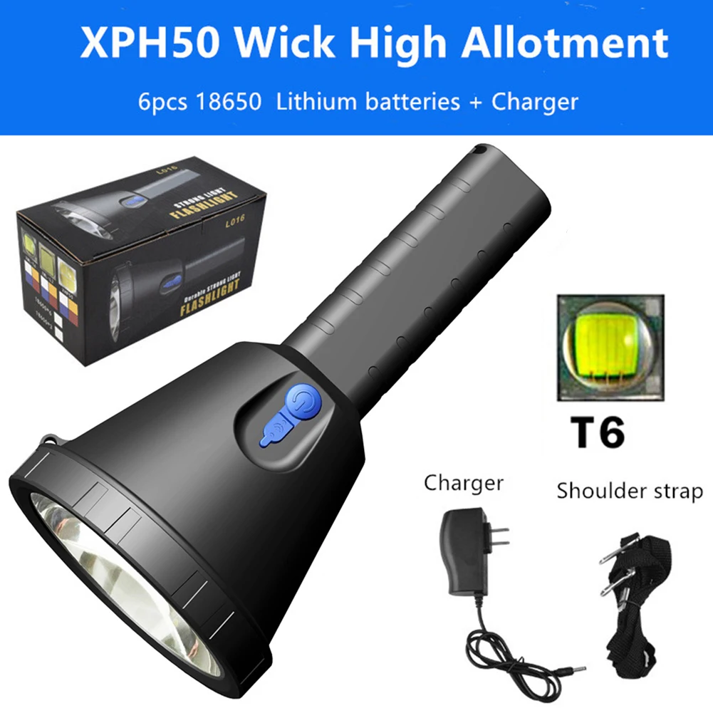 

High powerful led Flashlight 1000LM Ultra Bright Long Distance Rechargeable Tactical flashlight torch Light 3 Modes for Camping