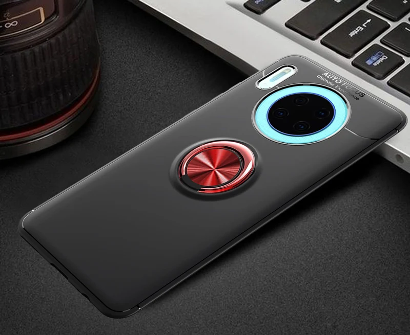 Чехол для huawei mate 30 20 Pro Lite X P30 Магнитный Кронштейн кольцо для пальца мягкий чехол для huawei mate 30pro 20X Nova 4e чехол