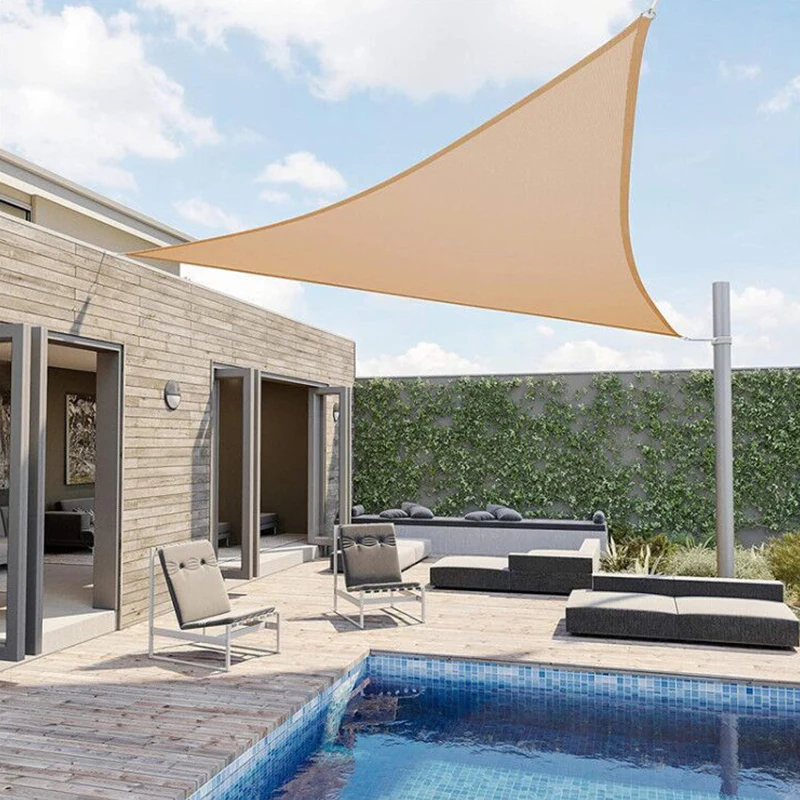 

Multi-size Triangle Sun Shade Sail Waterproof Outdoor Garden Patio Party Sunscreen Awing Sun Canopy For Beach Camping Pool