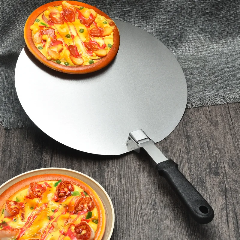 

12-дюймовый большой Лопата для пиццы креативная Складная лопата для пиццы торт передачи большой круглый лопата для снега сковорода для пицц...