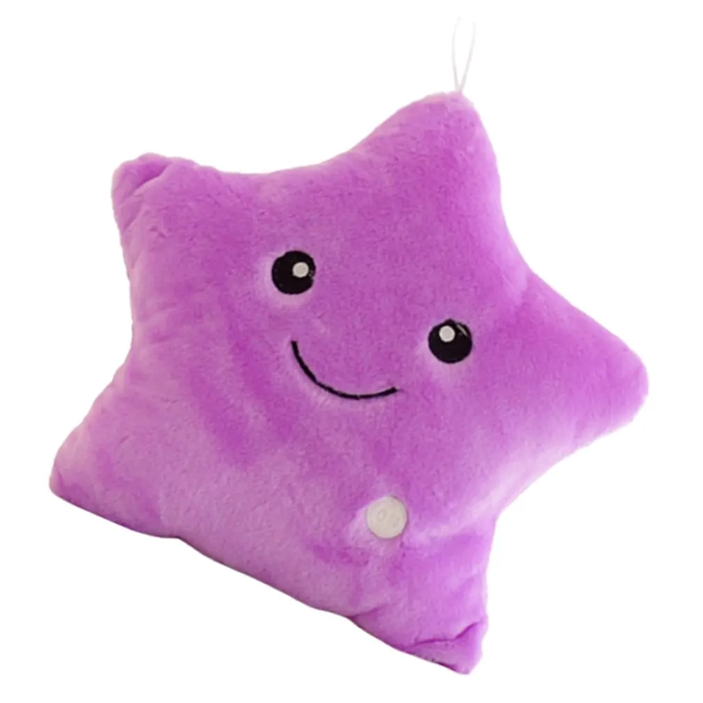 Плюшевый светильник игрушки светящаяся Подушка Звезда красочная плюшевая кукла