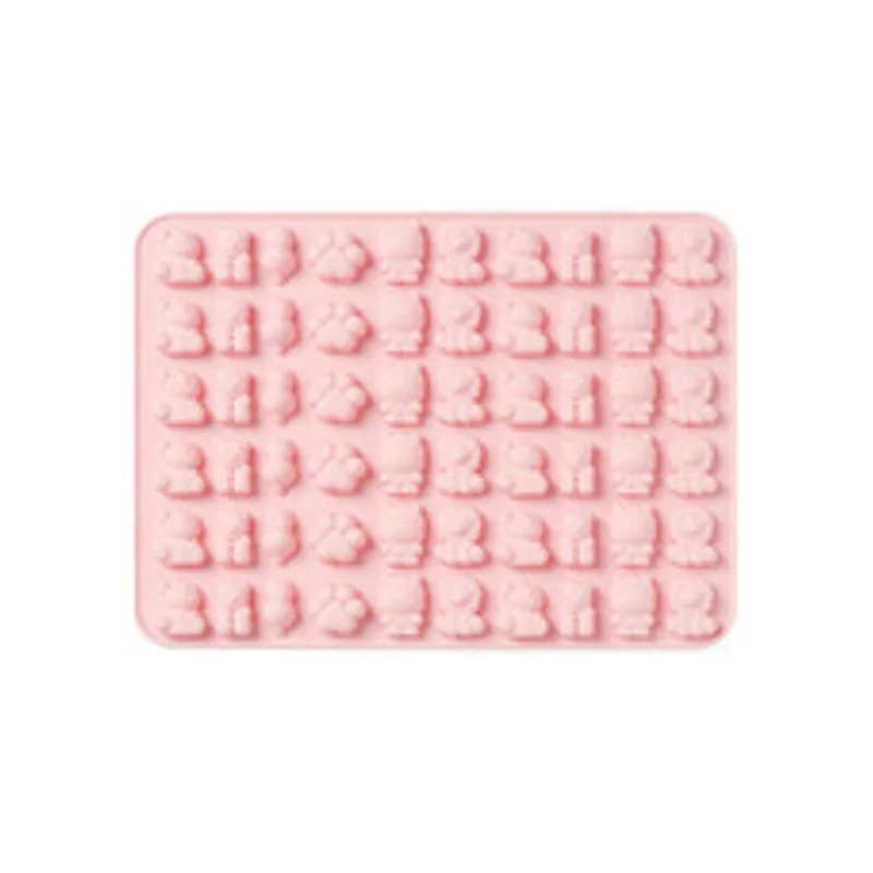 Animal-Pink JO LIFE мультфильм забавные силиконовые клейкие формы конфеты шоколадный кролик Геометрические Животные морские фрукты ледяной куб формы - Цвет: Animal-Pink