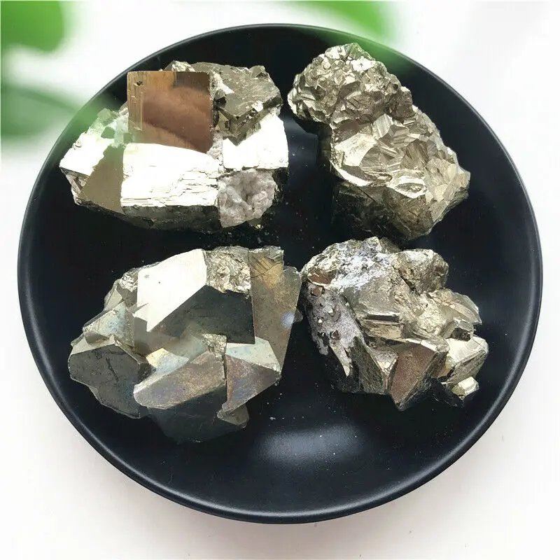 4 размера 1 шт. натуральный Железный Пирит кластер Кристалл Камень грубые образцы
