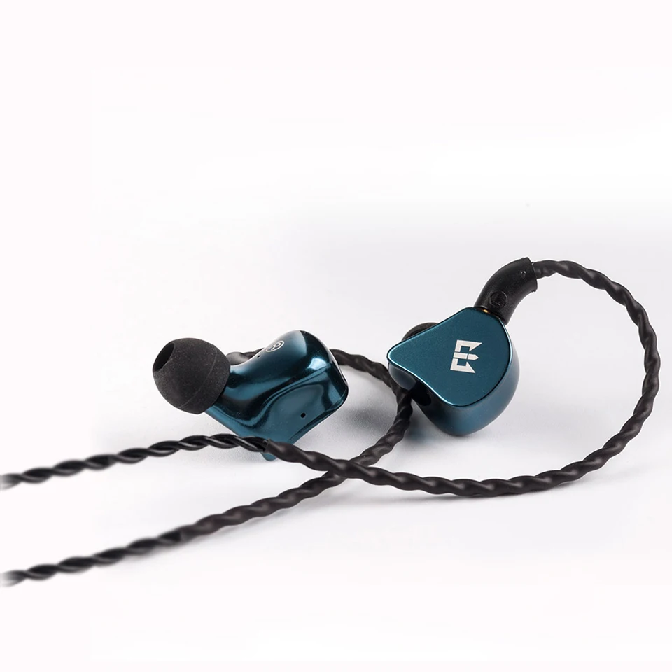 Три I4 в ухо проводные наушники 1BA + 1DD гибридные HIFI бас вкладыши DJ Металл Auricolare