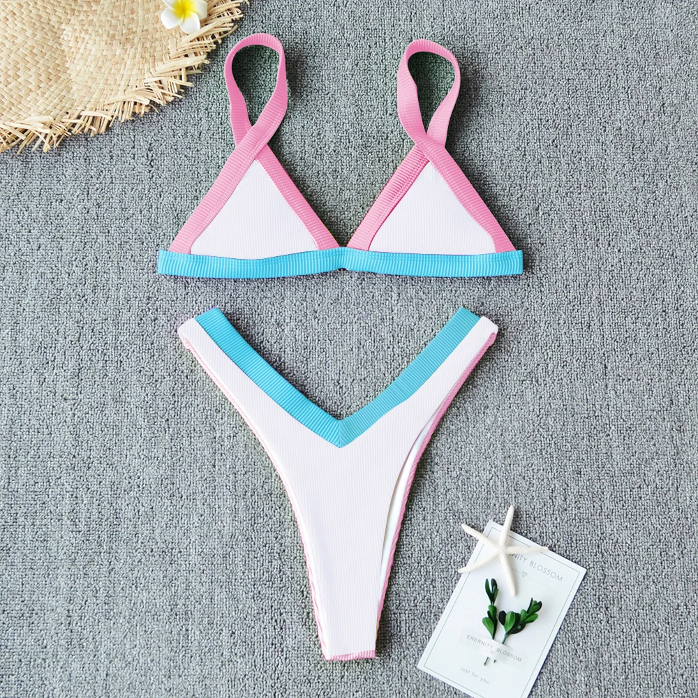 

Micro Sexy Bikini Set 2020 Swimsuit Women Bikini Push Up Swimwear Triangle Bather Bathing Suit Patchwork Biquini Female