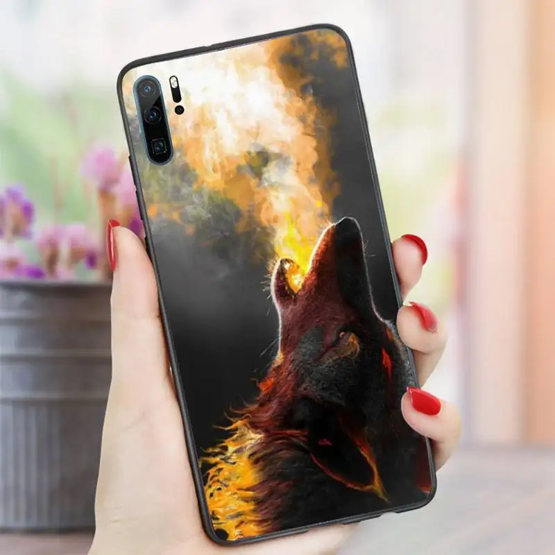 

howling wolf pictures animal Phone Case For Huawei honor Mate P 10 20 30 40 i 9 8 pro x Lite smart 2019 nova 5t