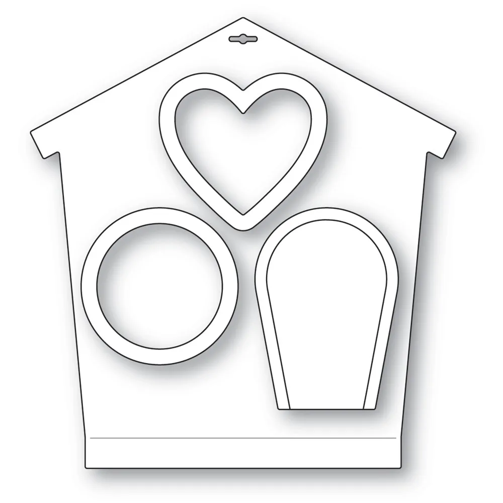 

House Frame Background Metal Cutting Dies New 2021 Diy Molds Scrapbooking Paper Making Crafts Template Handmade Decoration