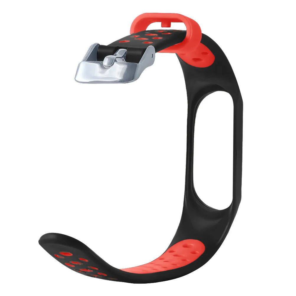 Для Xiaomi Mi Band 3 браслет ремешок силиконовый для ремешки на запястья длиной двойной