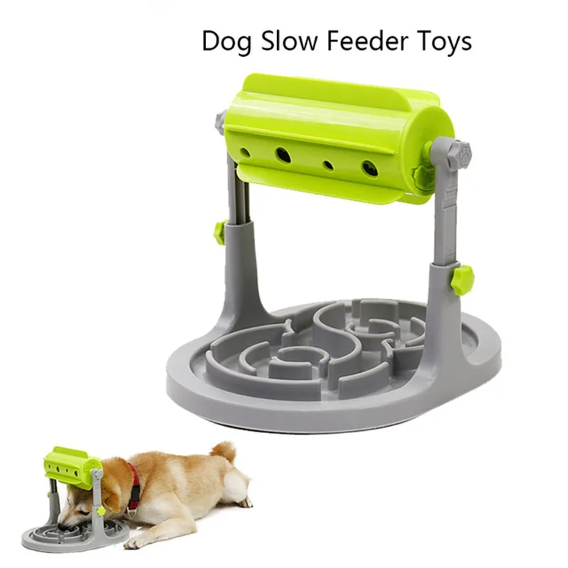 

Food Treated Dog Toys Food Feeder Educational Dog Puzzle Toys Interactive IQ Training Game Toy Anti Choke Slower Feeder Bowl