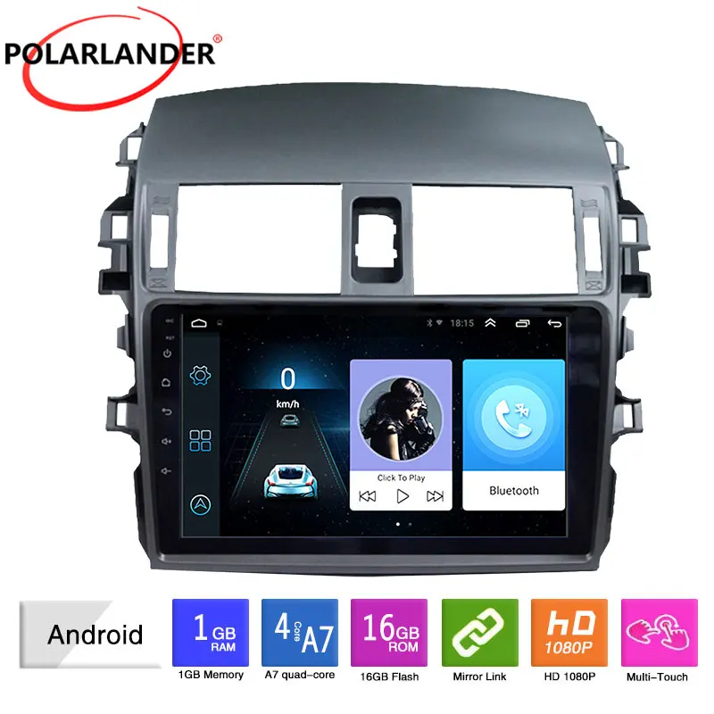 

Автомагнитола 2 Din, 9 дюймов, Android 9,1, 1 Гб + 16 ГБ, GPS-навигация, Wi-Fi, сенсорный экран, USB, IOS, Bluetooth 5,0 для Toyota Corolla 2009-2013