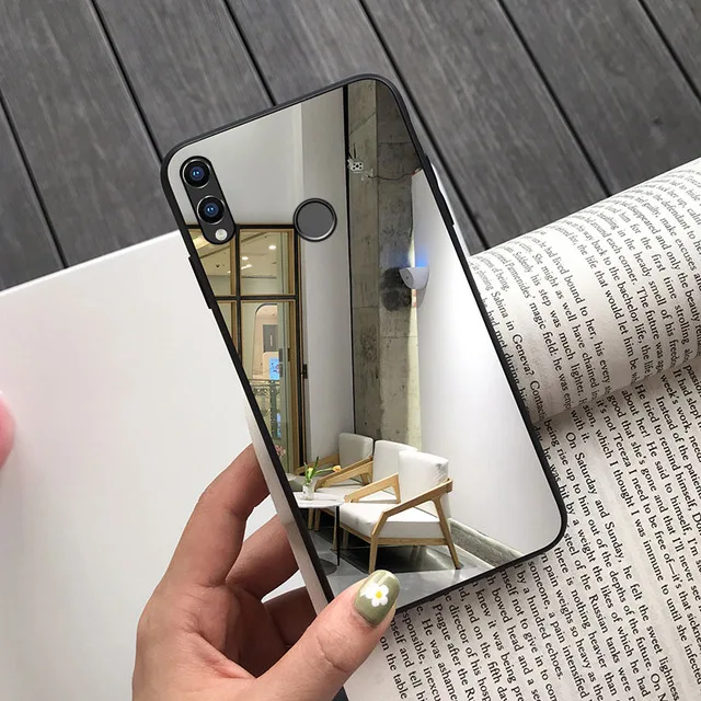 Прозрачный Чехол с зеркальной поверхностью для huawei P30 P20 Lite Nova 5i 5 Mate20 Pro Honor 20 10 9 Lite 10i 20i 8A 8C 8X Y5 Y6 P Smart задняя крышка корпуса - Цвет: Прозрачный