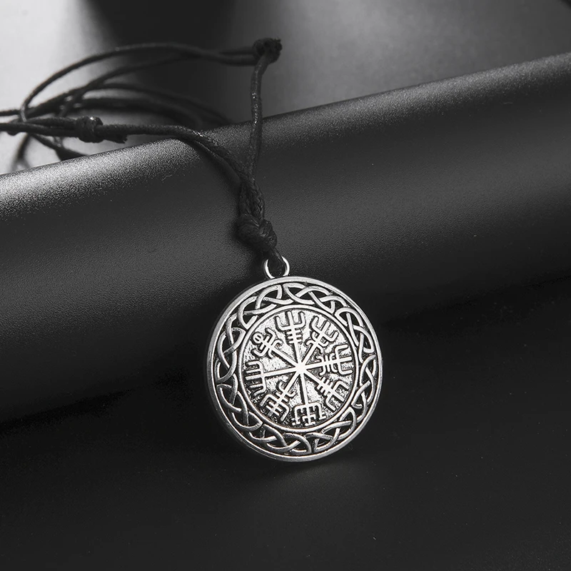 Teamer руны викингов ожерелье Vegvisir подвеска с компасом Odin символ норвежской