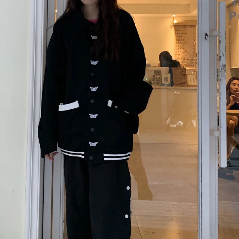 

Baseball Jacket Varsity Jacket Women's Spring Jacket Autumn Women's Coat Slim Button Jackets For Women 2021 Jacket Women Fashion