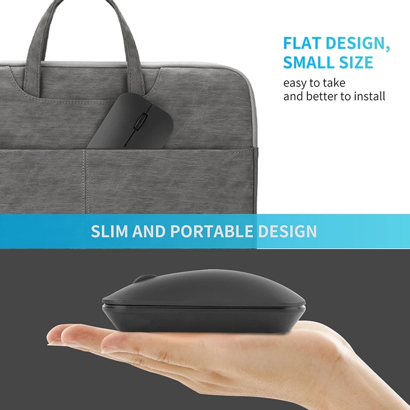 

Wireless Mouse Computer Bluetooth Mouse Rechargeable Ergonomic Mouse 2.4Ghz USB Optical Mice for Laptop PC