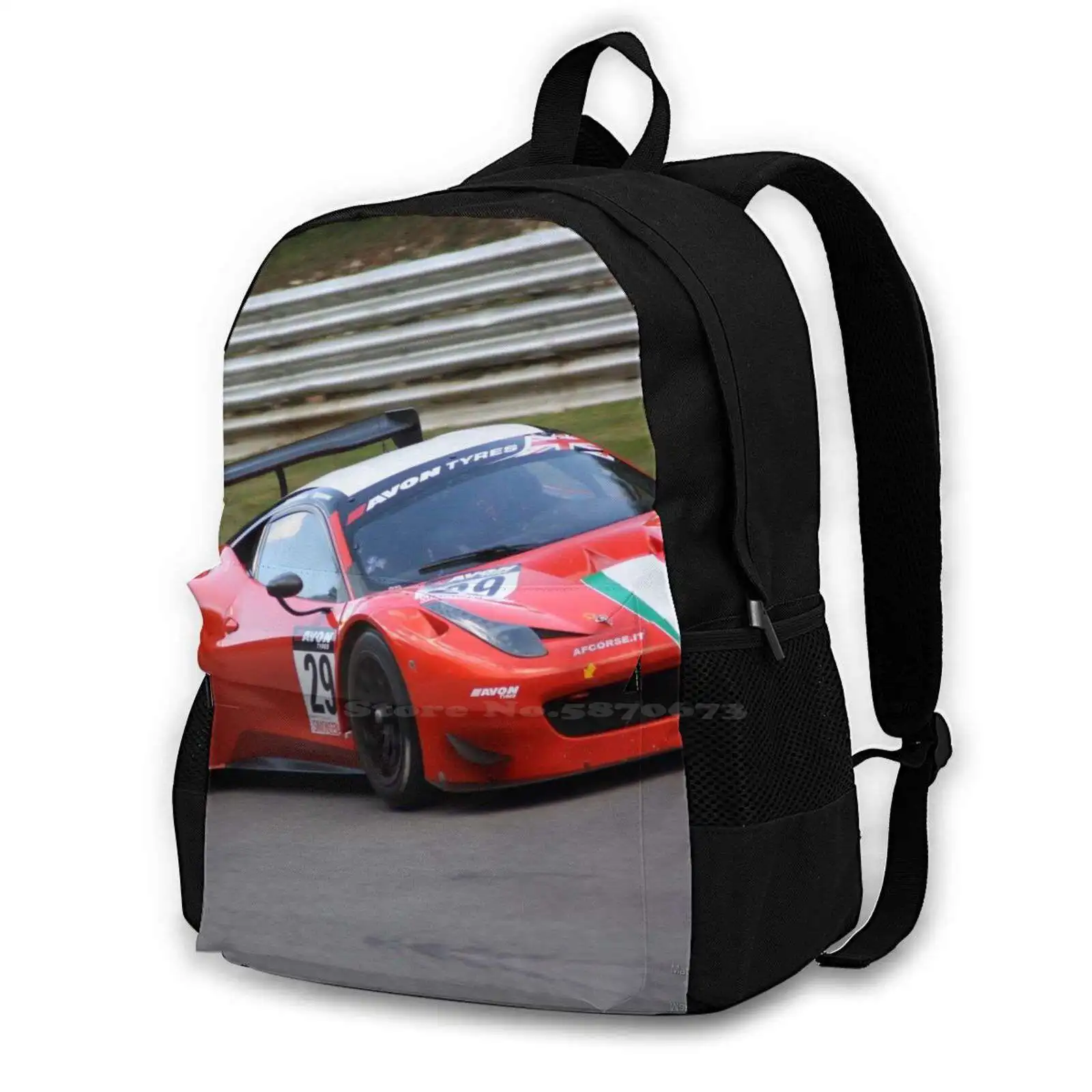 

Ferrari 458 Gt3 - Cameron и Гриффин с 3D-принтом, дизайнерский рюкзак, Повседневная сумка, брендовые шины в британском стиле Xu Gt Gt3 Avon