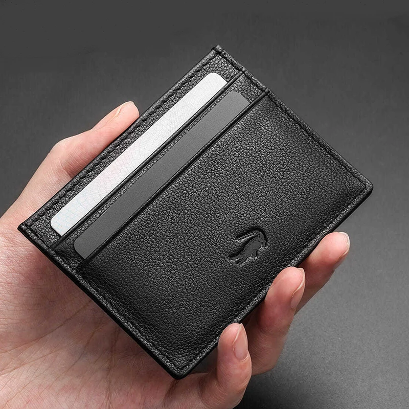 

Credit Card Holder Wallet for Women and Men Designer Brand Fashion Genuine Leather Small Cardholder Purse Id Bank Case Cover