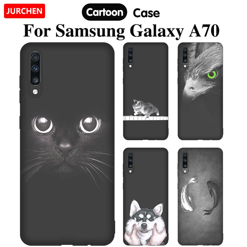 JURCHEN чехол для телефона Samsung Galaxy A70 A70S силиконовый мультяшный Мягкий ТПУ чехол для Samsung Galaxy A7 A705F A7050 чехол