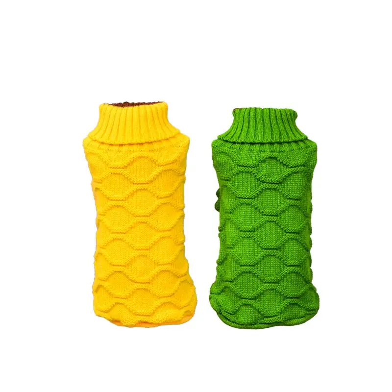 Однотонный свитер для маленьких собак чихуахуа женская трикотажная одежда