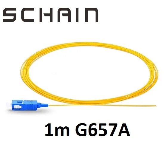 1 м SC UPC волоконно-оптический Pigtail Simplex FTTH sc pigtail 0 9 мм куртка ПВХ Ftth в оптоволоконном
