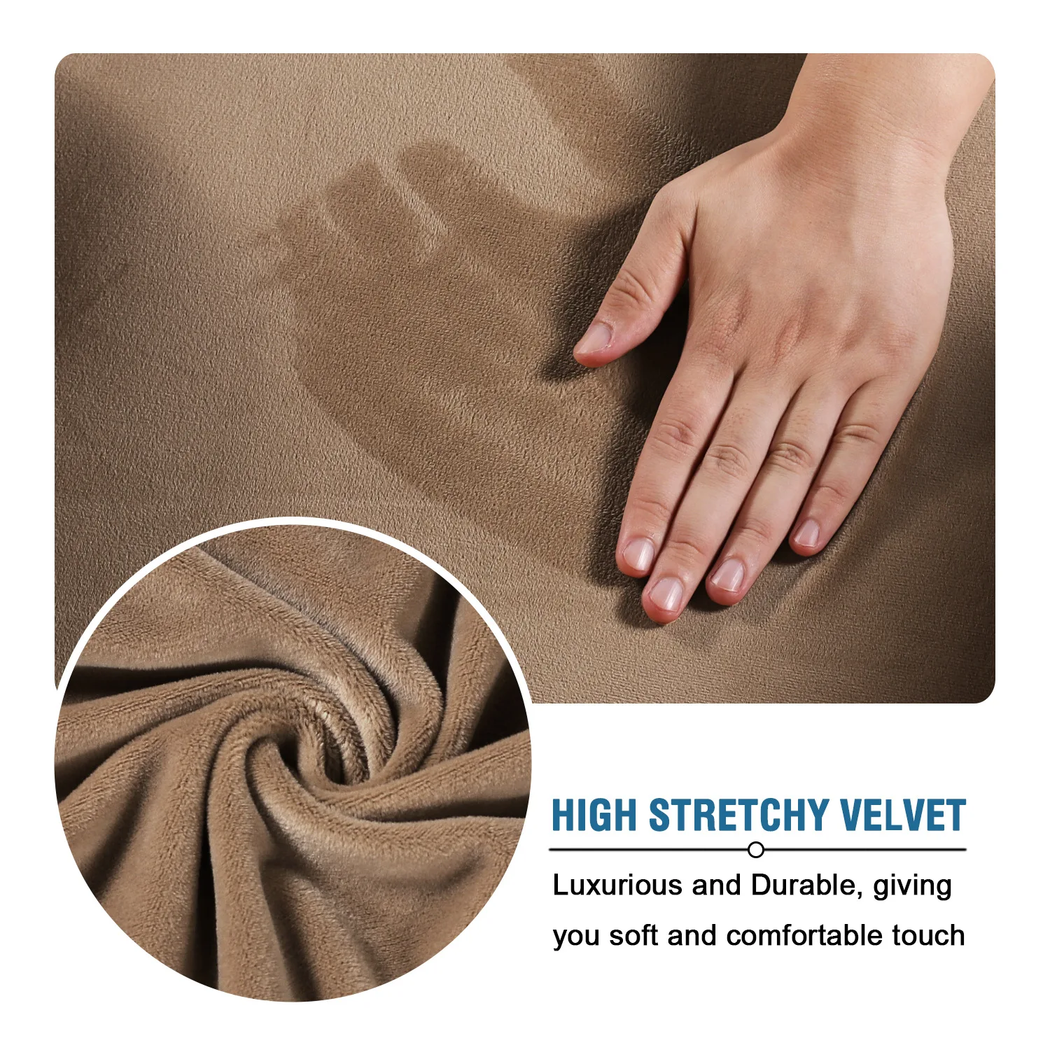 

Jacquard Velvet Sofa Seat Cover Cushion Cover Fleece Thicken Soft Stretch Sofa Slipcovers Machine Washable Funiture Protector
