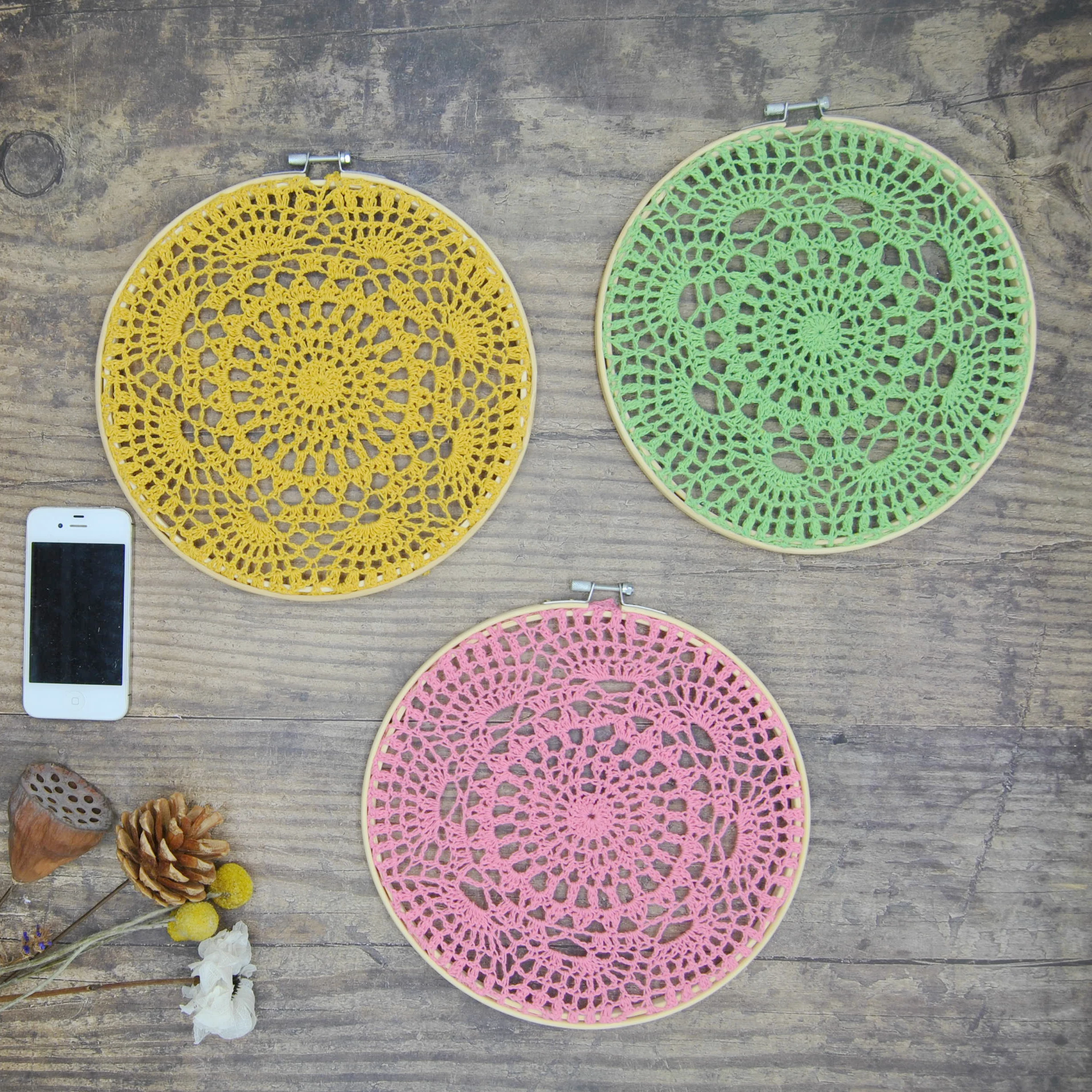 

One piece Handmade wall decorations wedding scene ornaments Bohemian Handmade Tapestry Sweet Home No.B061 Diameter 23cm