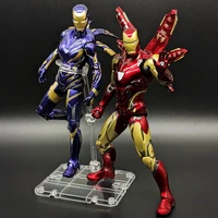 genuine marvel action figure iron man mk85 the avengers 4 17 18cm movable doll model toy