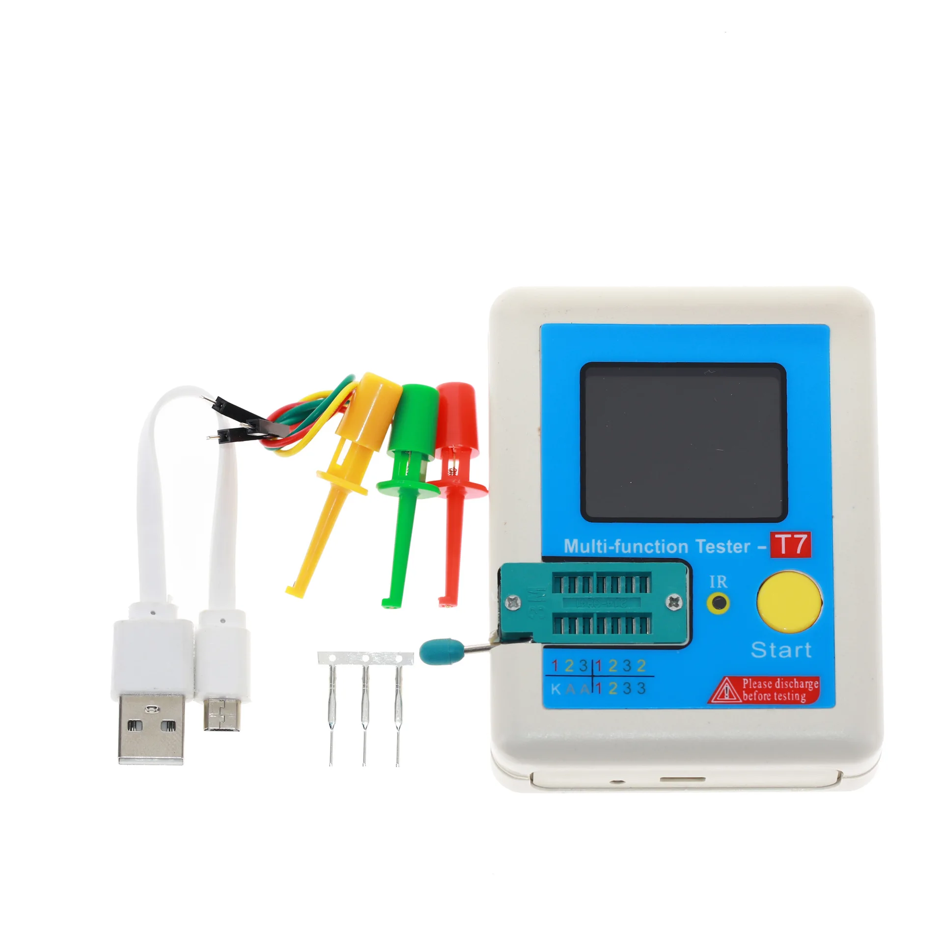 High-Speed Transistor Tester LCR-T7 Full-Color Screen Graphic Display Finished ESR Meter Multifunctional Test | Автомобили и