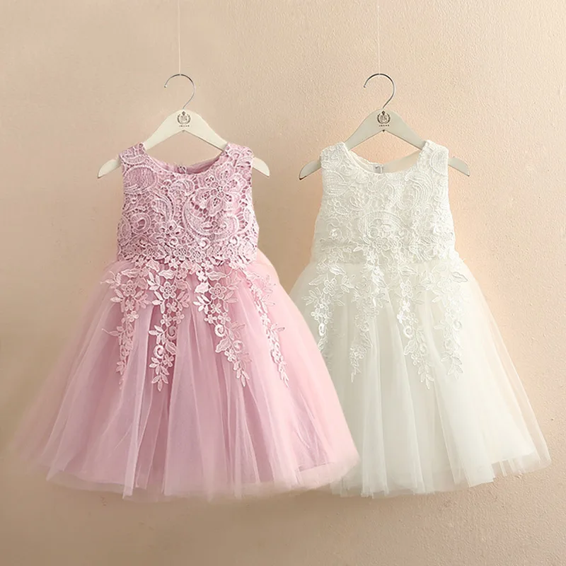 

Baby Bow Dress 2021 Summer New Girls' Clothing Children's Mesh Dress