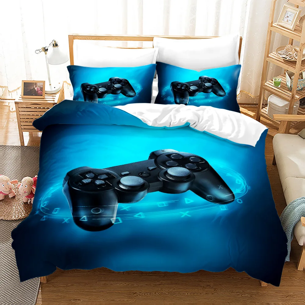 

2020 Fashion Bedding Set 2/3pcs 12 Patterns 3d Digital Gamer Printing Duvet Cover Sets 1Quilt Cover + 1/2 Pillowcases US/EU/AU