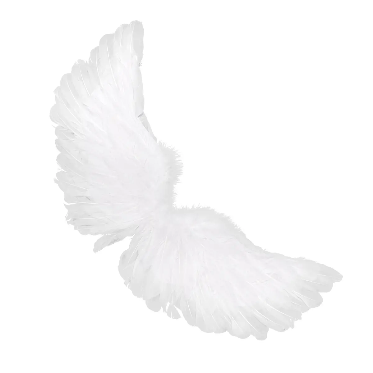 Accesorios de Cosplay para ni&ntilde;os, alas de plumas blancas, alas de &Aacute;ngel, escenario, espect&aacute;culo, mascarada de Halloween, accesorios de fiesta de baile-2
